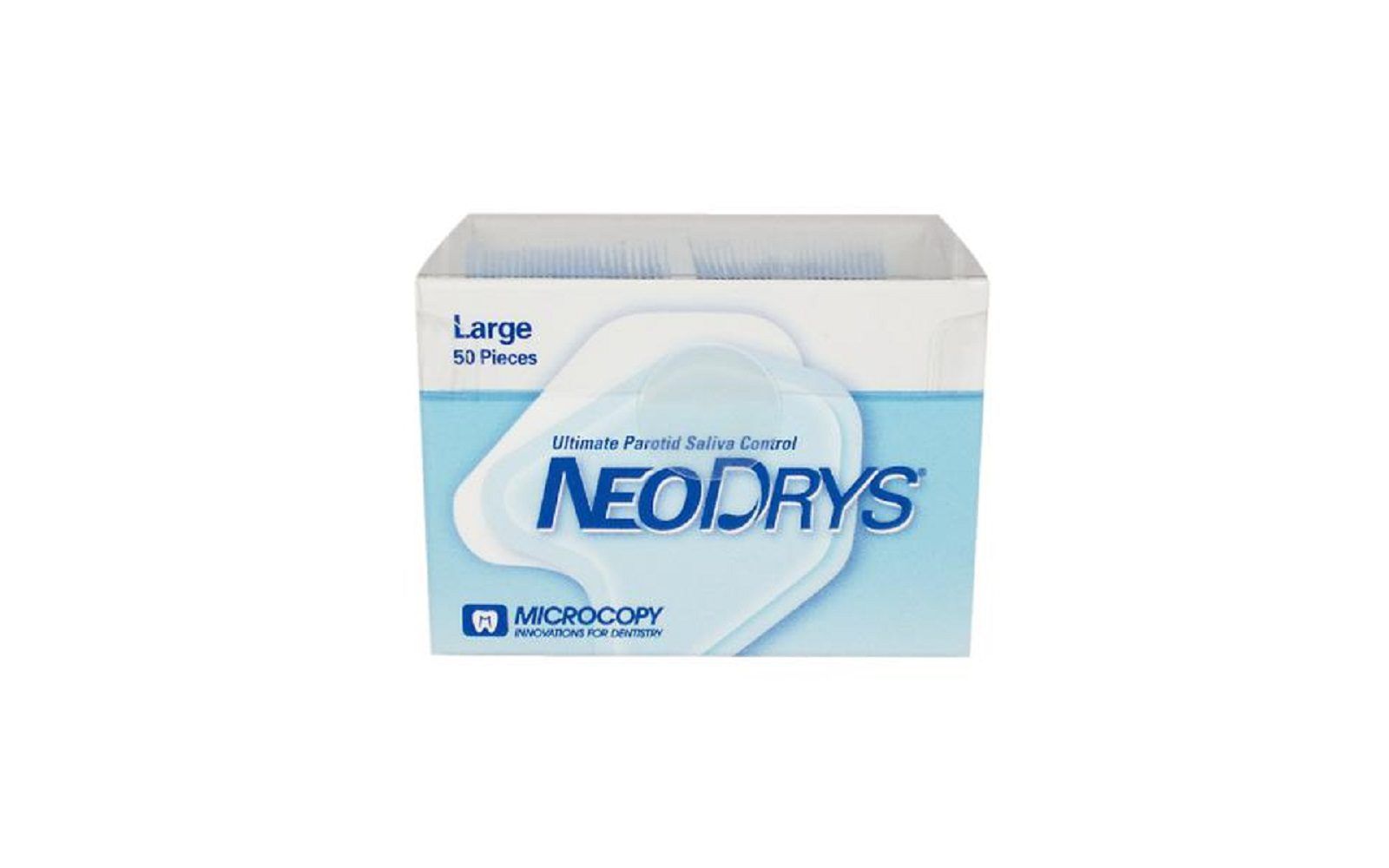 Neodrys saliva absorbents - large (blue), original white backing 50/box