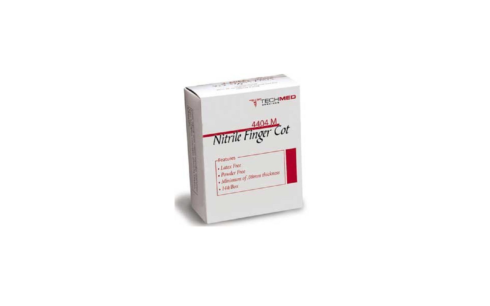 Tech-med services nitrile finger cots - large 144/bx. Latex-free and powder