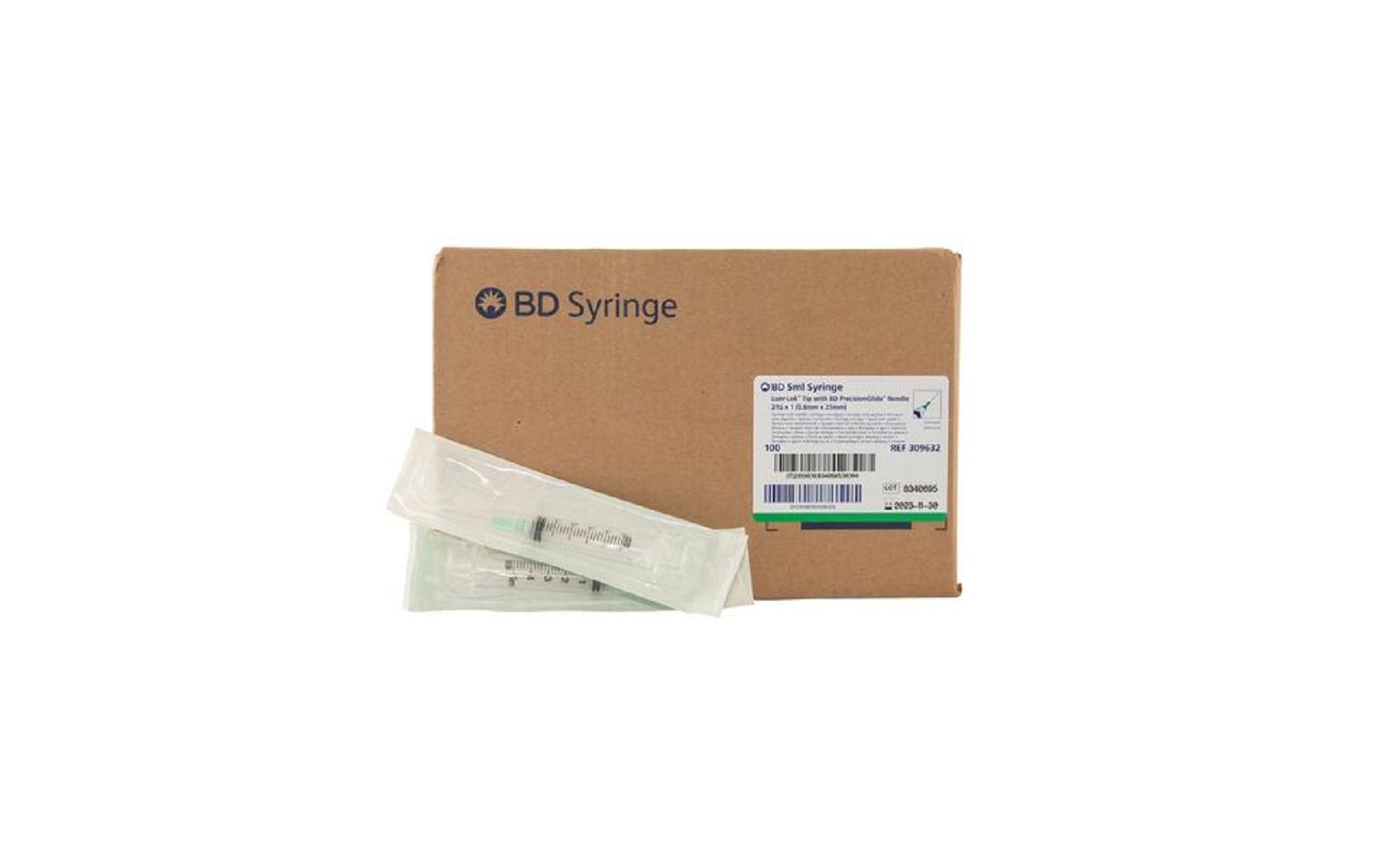 5 ml bd™ luer-lok™ syringe with 21 g x 1" bd™ precisionglide™ needle