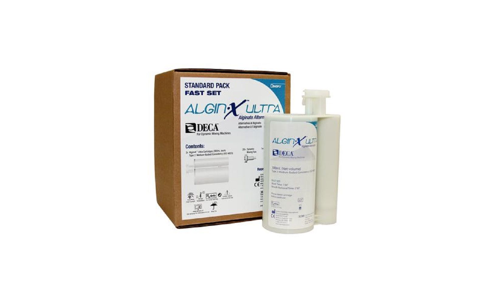 Algin•x™ ultra deca™ alginate alternative – 380 ml cartridge standard pack, fast set