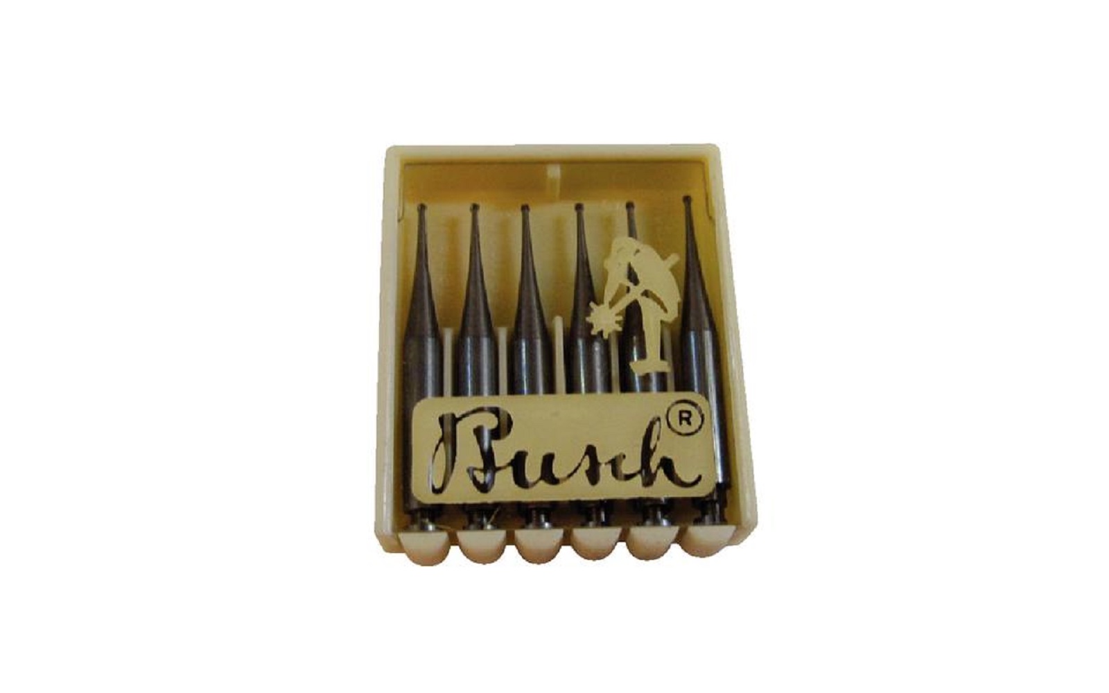 Busch® tungsten vanadium carbide excavating burs – round, bur #1/4-1/2