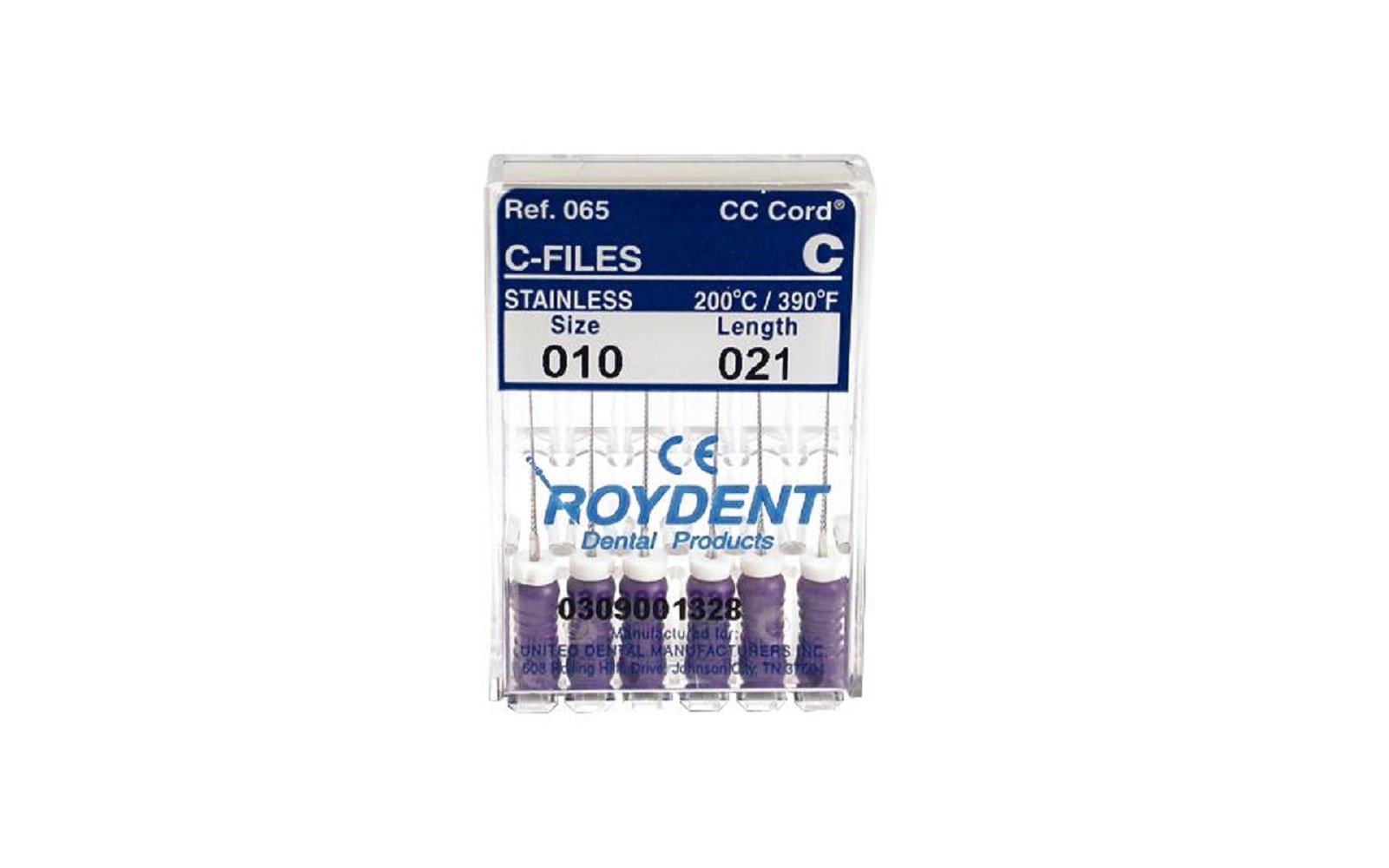 C-files – stainless steel, 6/pkg - roydent dental