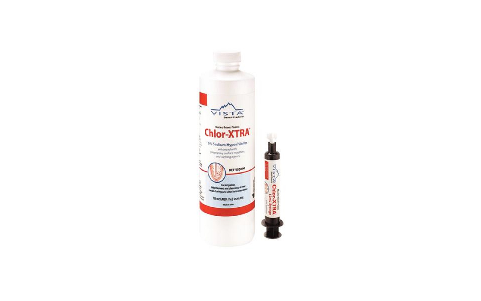 Chlor-xtra™ 6% sodium hypochlorite solution - vista dental products