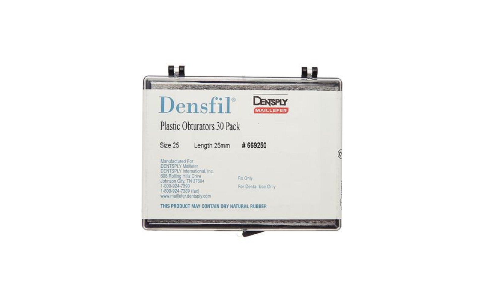 Densfil® obturators plastic refill – 25 mm length, 30/pkg - dentsply maillefer