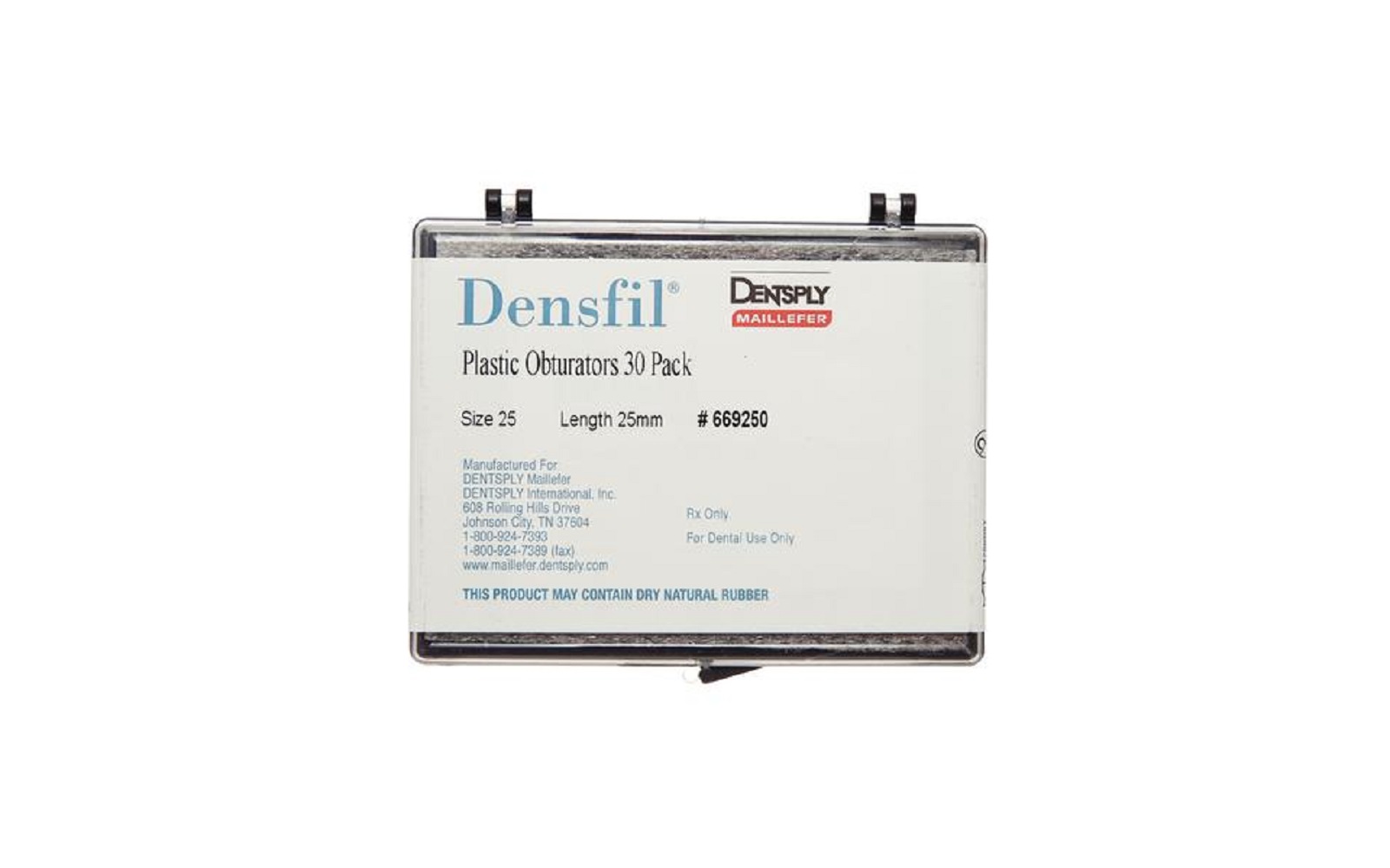 Densfil® obturators plastic refill – 25 mm length, 30/pkg - dentsply maillefer