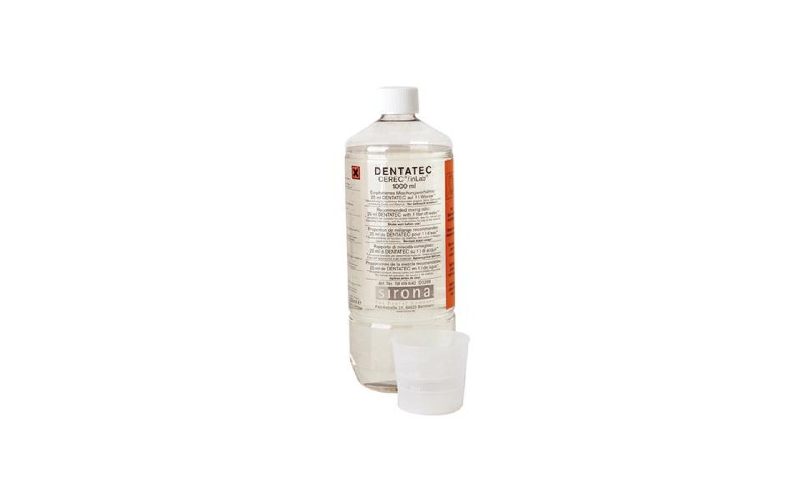 Dentatec cleaner and lubricant for cerec® and inlab® – 1000 ml bottle