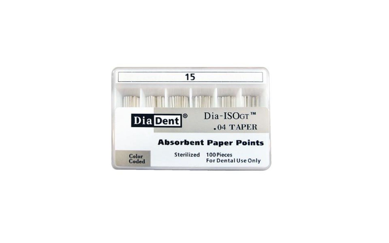 Dia-iso gt™ absorbent paper points – 0. 04 taper, iso-gt, 100/pkg - diadent manufacturing inc
