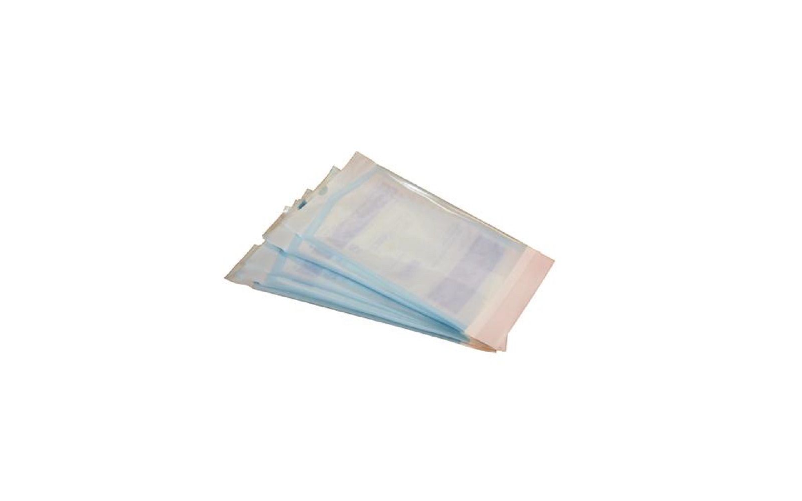 Dual peel self-sealing pouches - 5-1/4" x 10", 200/pkg