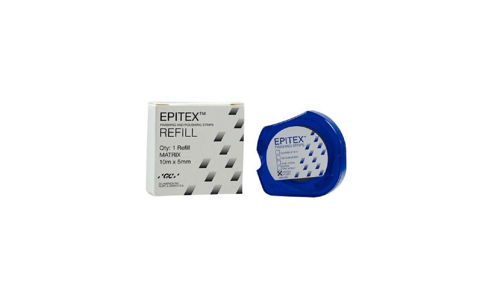 Epitex® finishing and polishing strips – clear matrix, 10 m