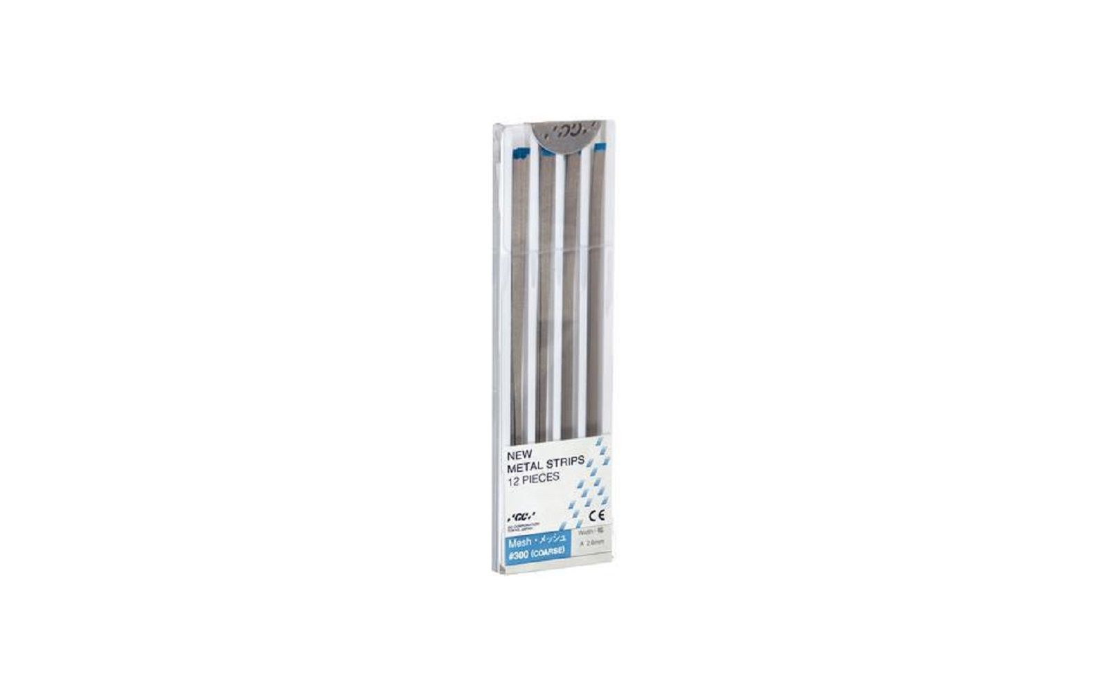 Gc metal strips – coarse (no. 300 mesh – 90 micron), blue, 12/pkg - gc america inc