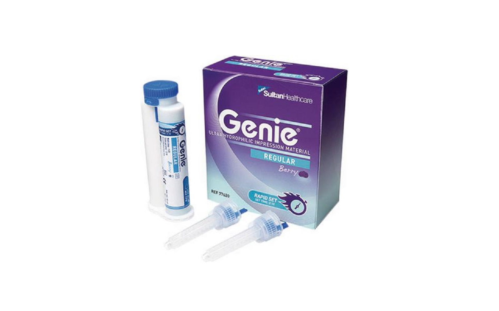 Genie® bite registration material – mint flavored, 50 ml cartridge, blue with tips green, 2/pkg - sultan healthcare inc