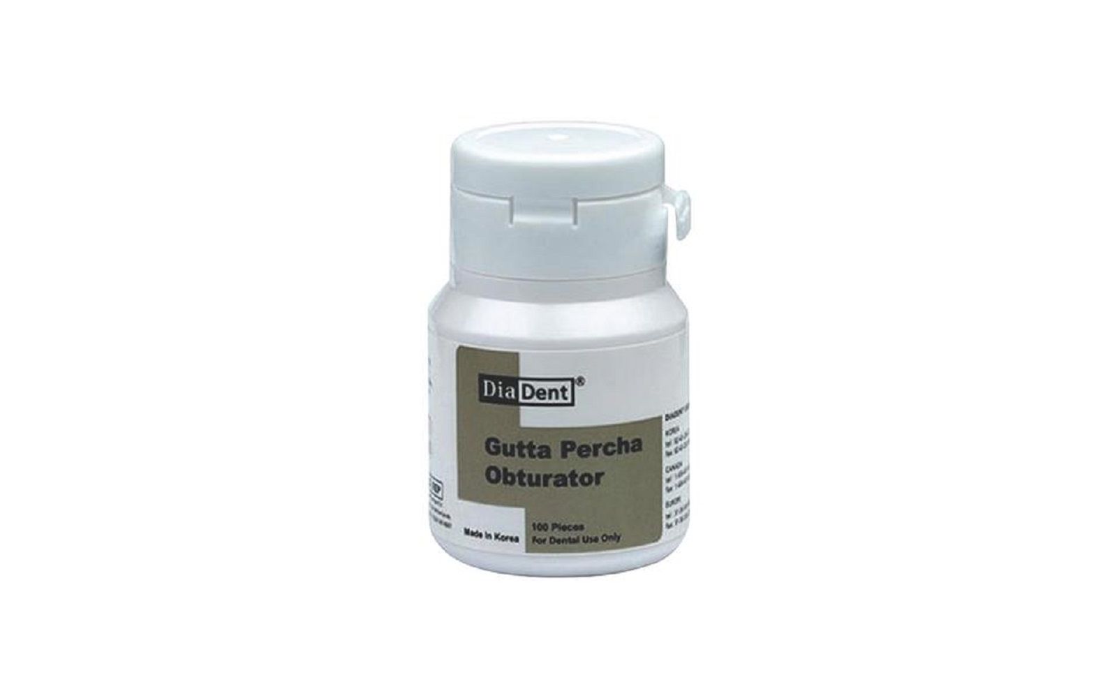 Gutta percha obturator – pellets, 100/pkg