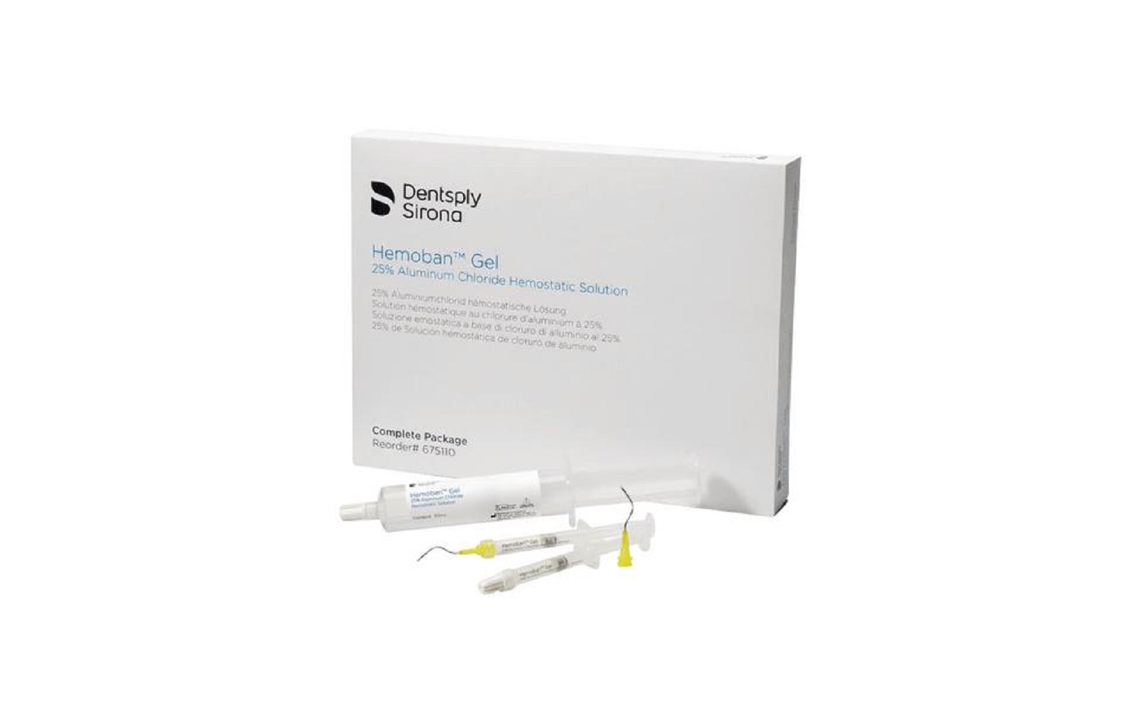 Hemoban™ gel complete package, 25% aluminum chloride hemostatic solution