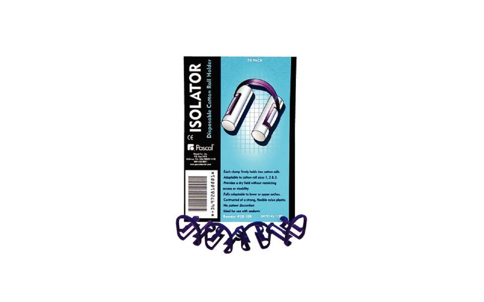 Isolators® cotton roll holder – disposable, 50/pkg