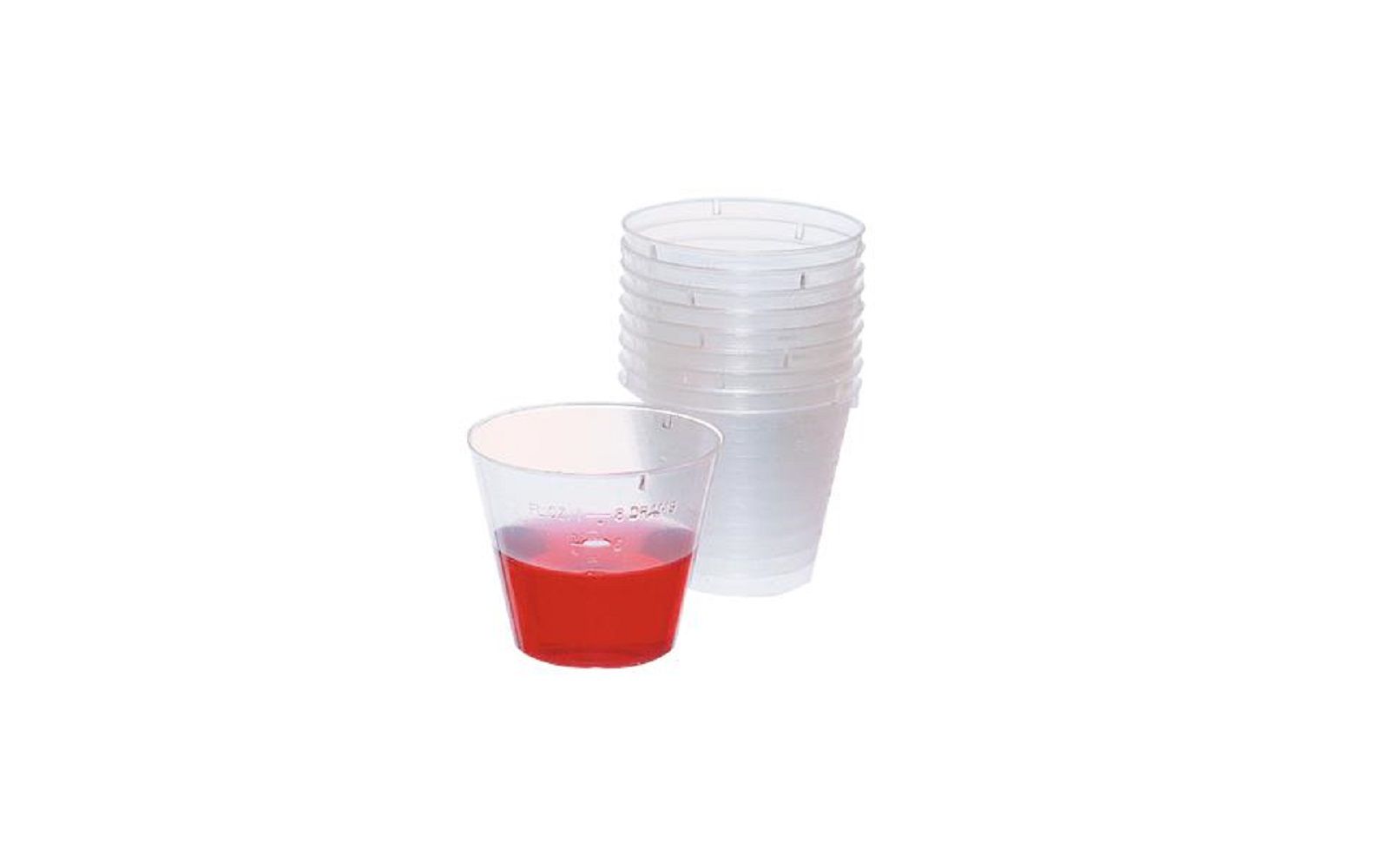 Medicine mixing latex-free cups – clear, 1 oz, 100/pkg
