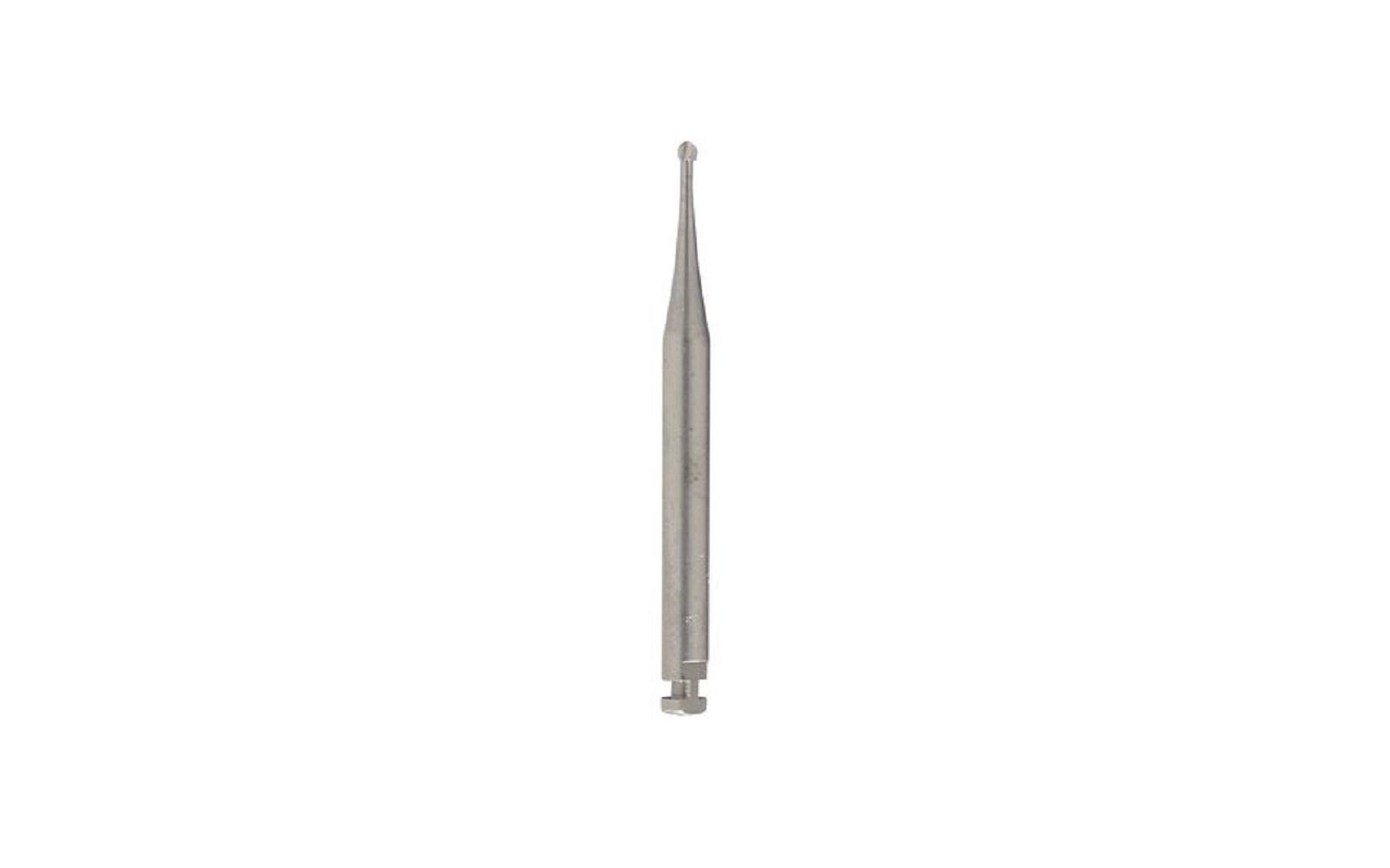 Miltex® steel surgical burs – ra extra long/surgical, round, 6/pkg round, # 2, 1. 0 mm diameter