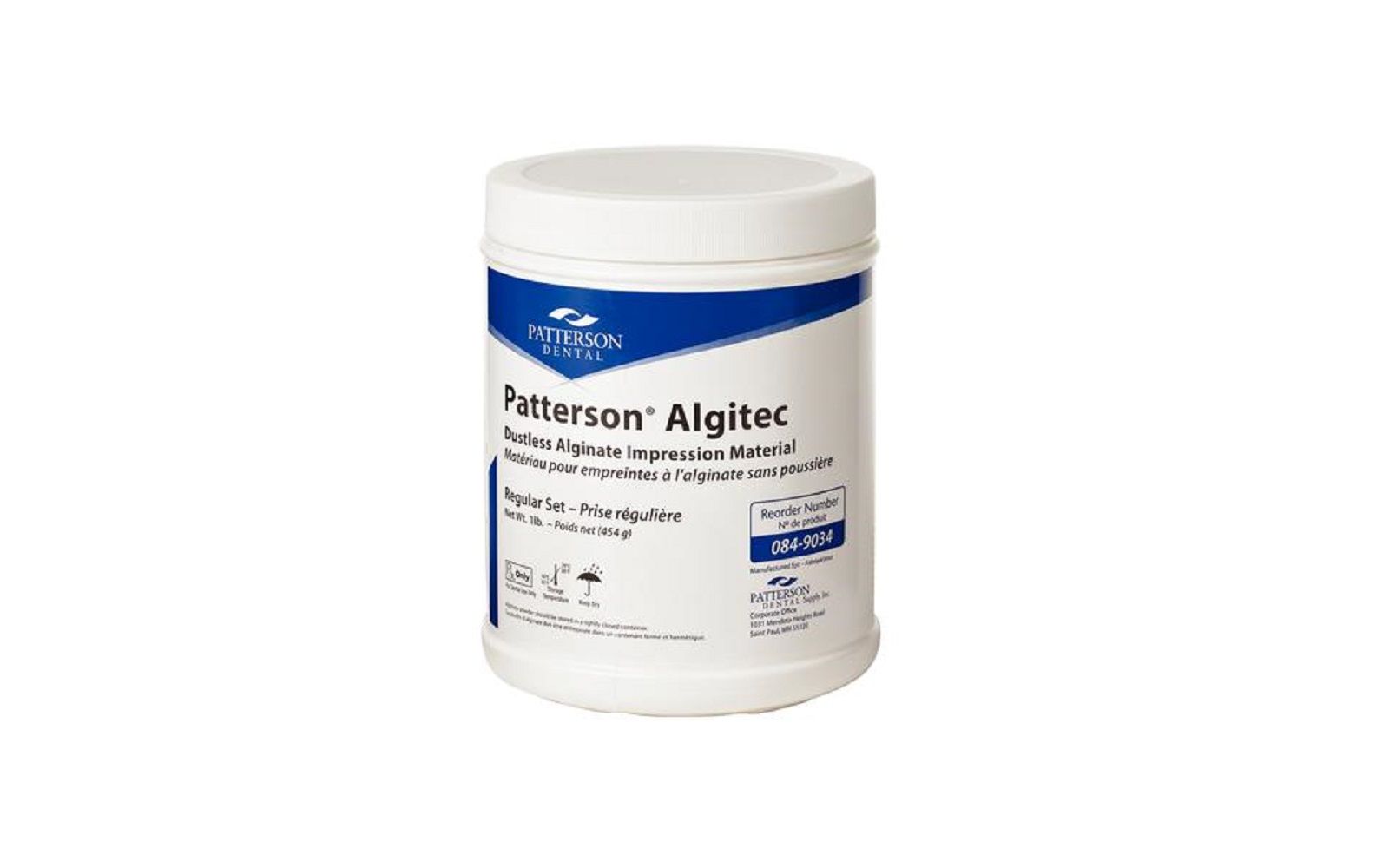 Patterson® algitec alginate impression material, white - patterson dental supply