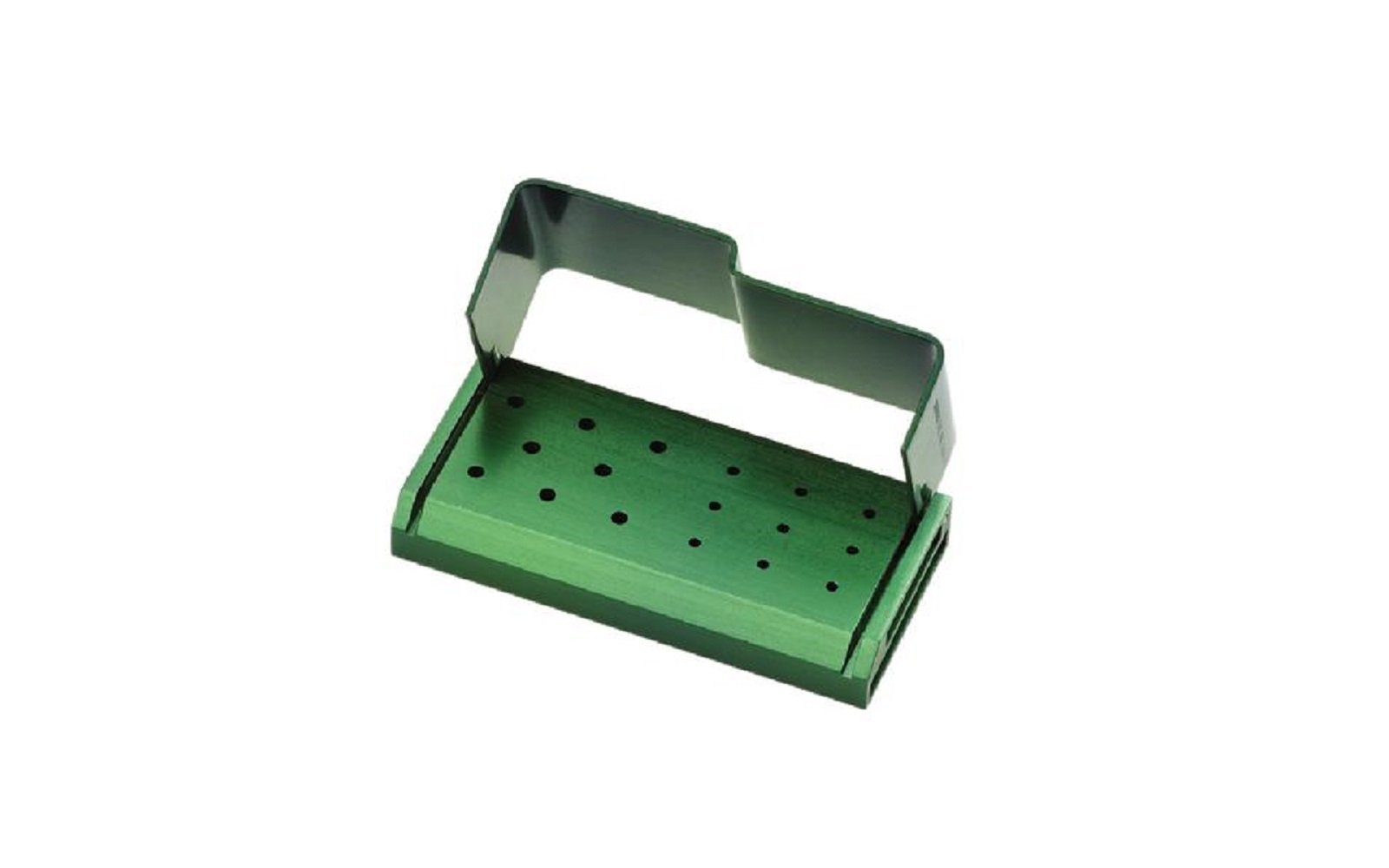 Patterson® bur blocks 17 holes, 9 fg/8 ra, forest green