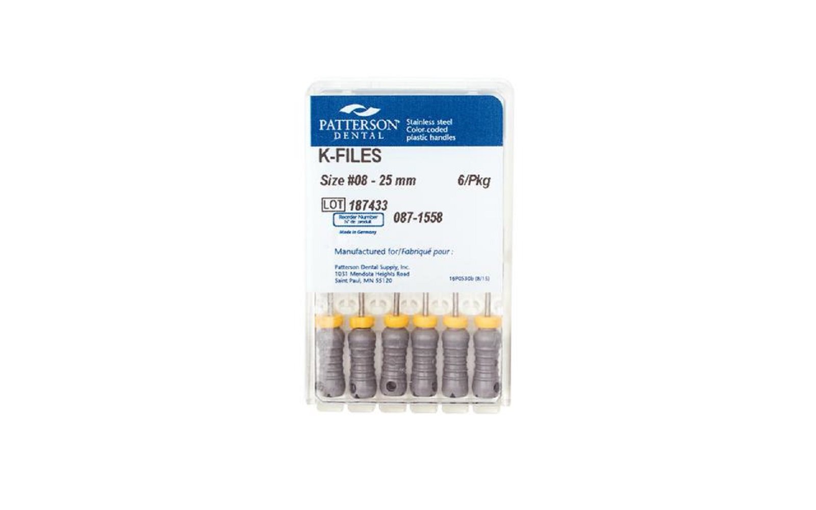 Patterson®-K-Files-–-25-mm-Length-6Pkg-Patterson-Dental-Supply