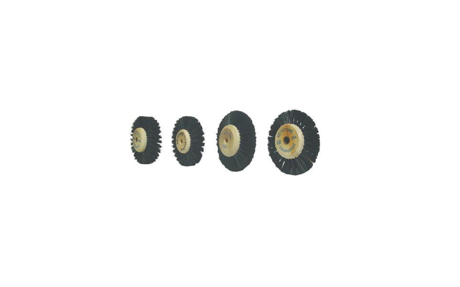 Plastic center/hub brush wheels – 1/pkg - keystone industries