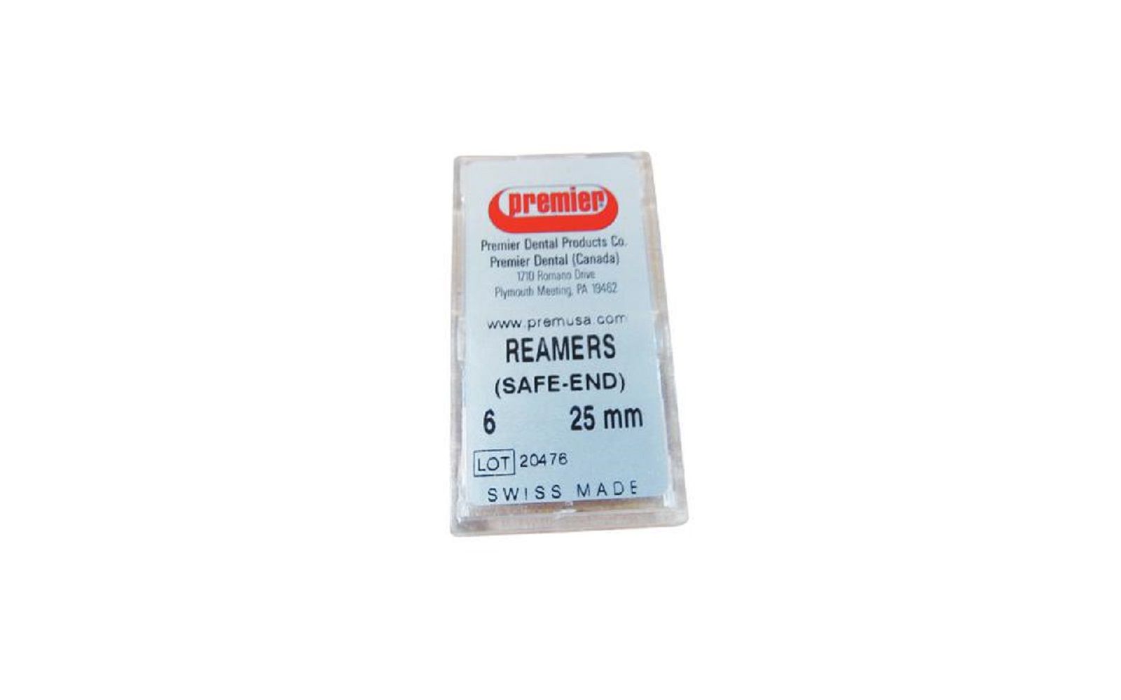 Reamers – 25 mm, 6/pkg - premier dental products