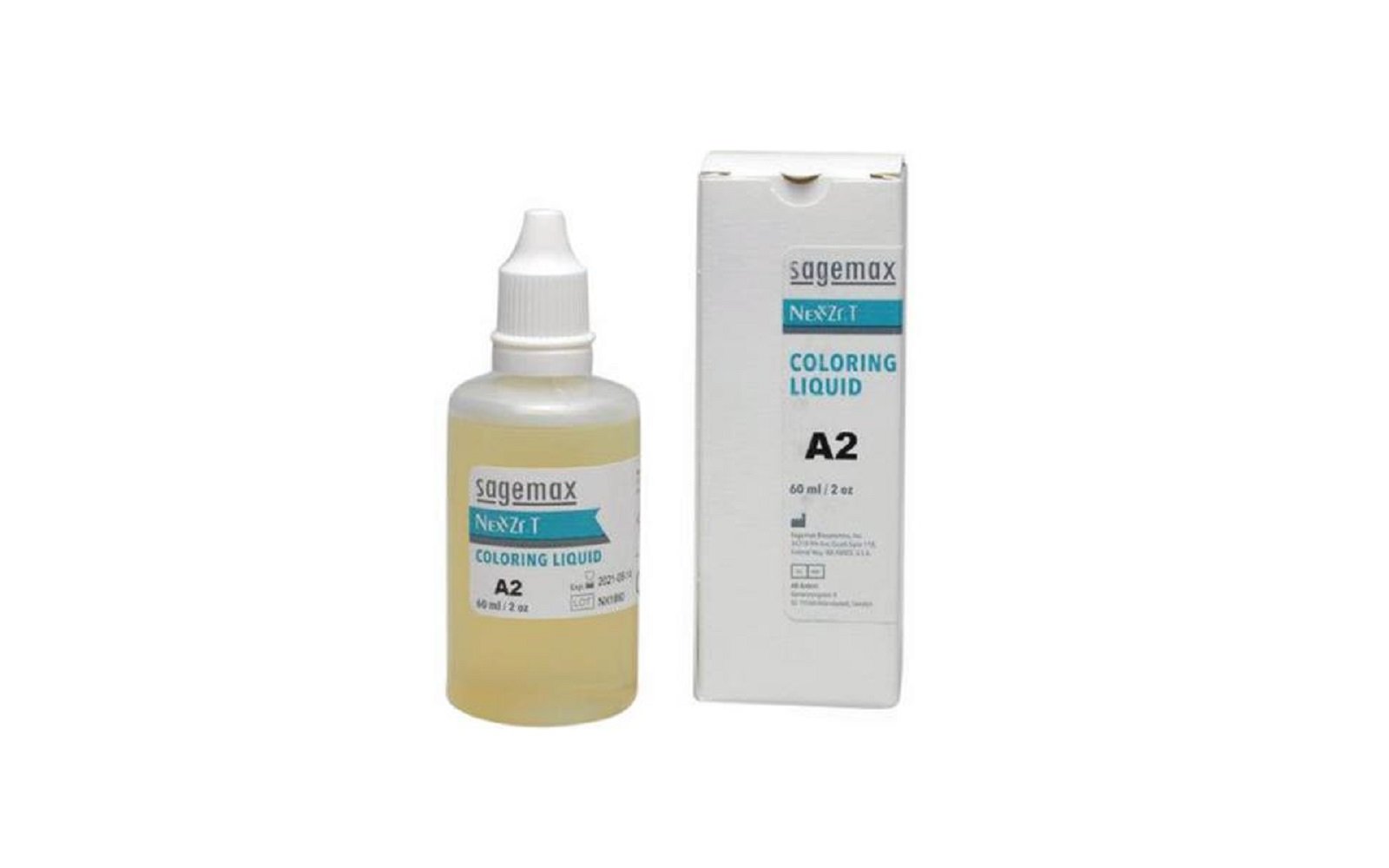 Sagemax nexxzr® t cad/cam coloring liquid, 60 ml bottle