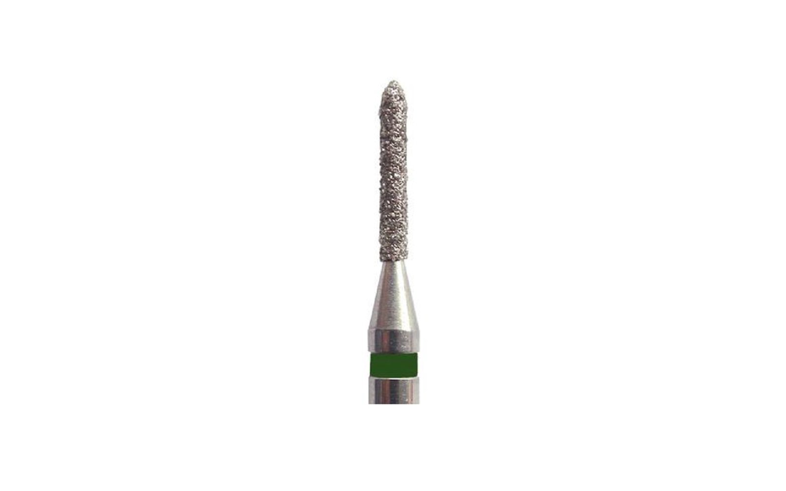 Singles disposable diamonds – fg, cylinder, 25/pkg coarse, green, bevel end, # 1800. 8c, 1. 200 mm diameter, 8. 000 mm length