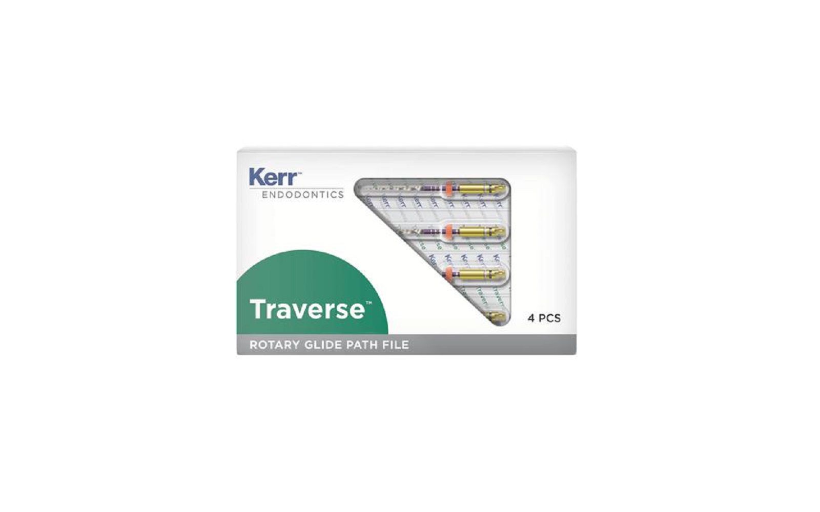 Traverse™ rotary glide path files – taper size 0. 06, 4/pkg - kerr endodontics