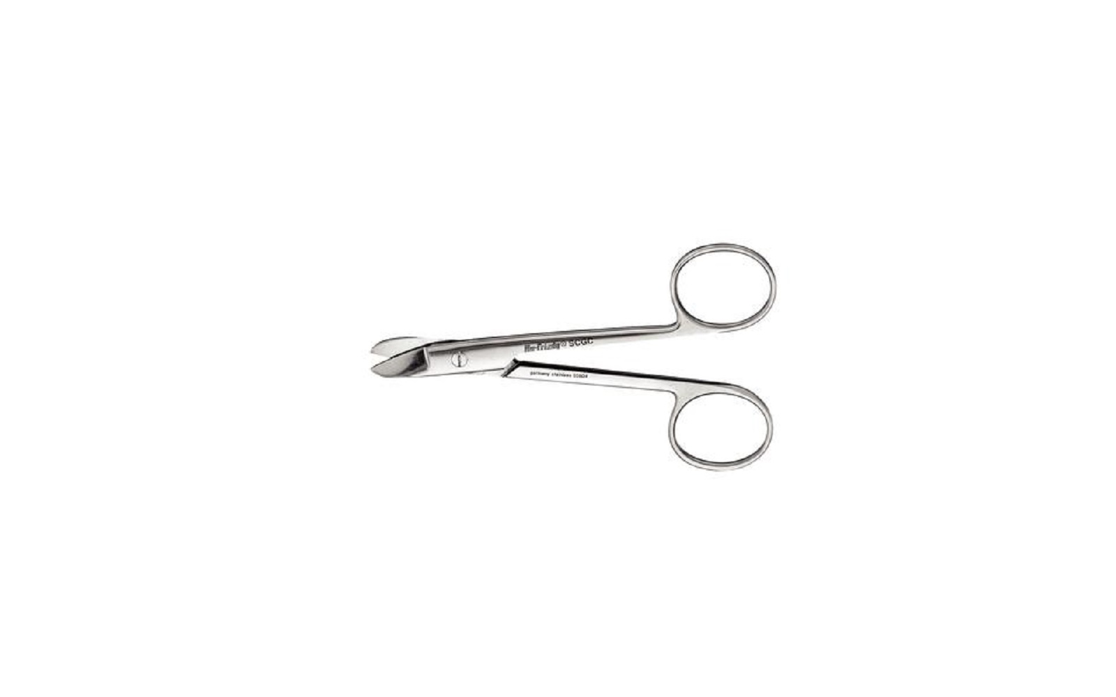 Crown and gold scissors – 4. 75" - curved, scgc