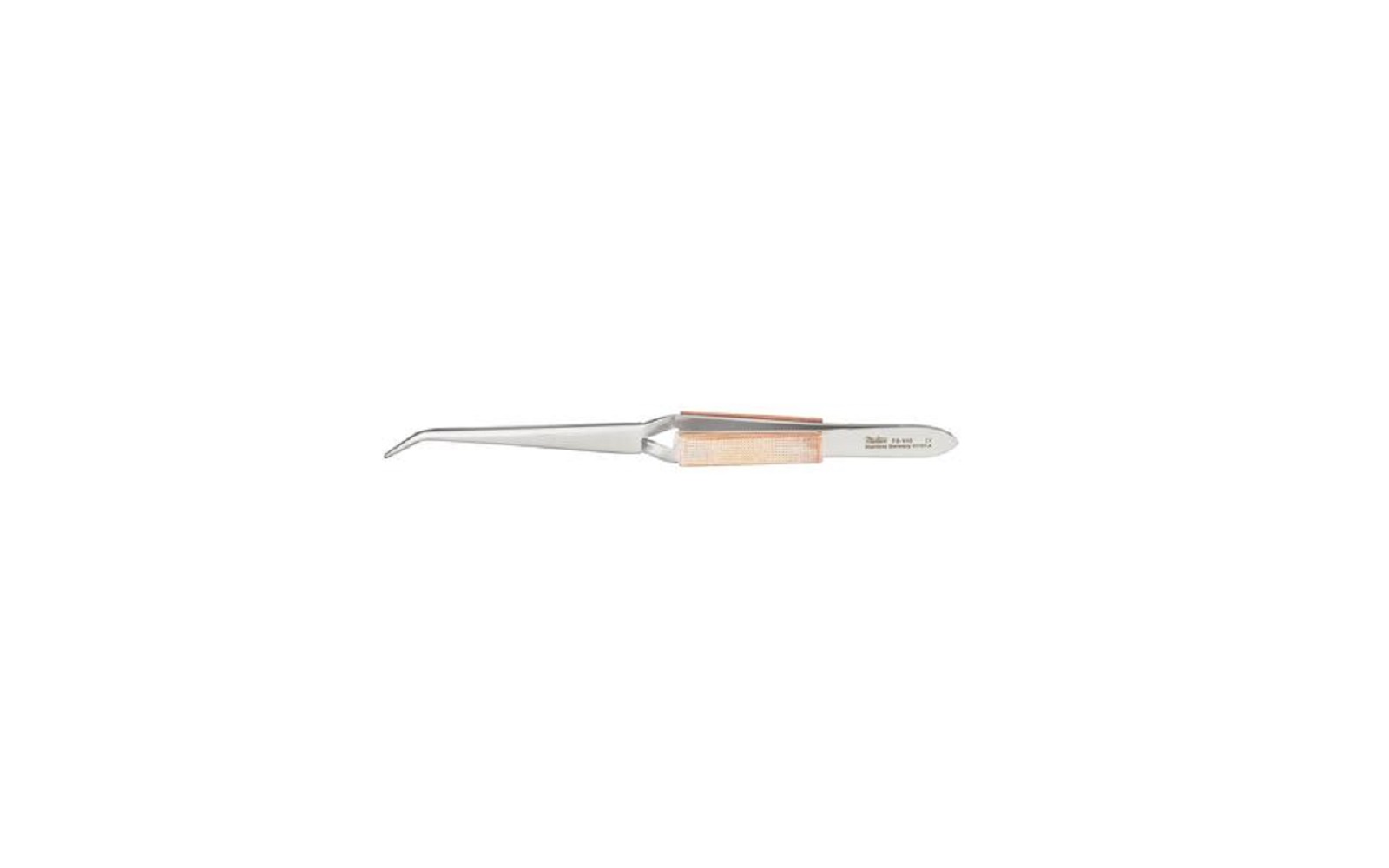 Curved soldering tweezer stainless steel 6-1/4"