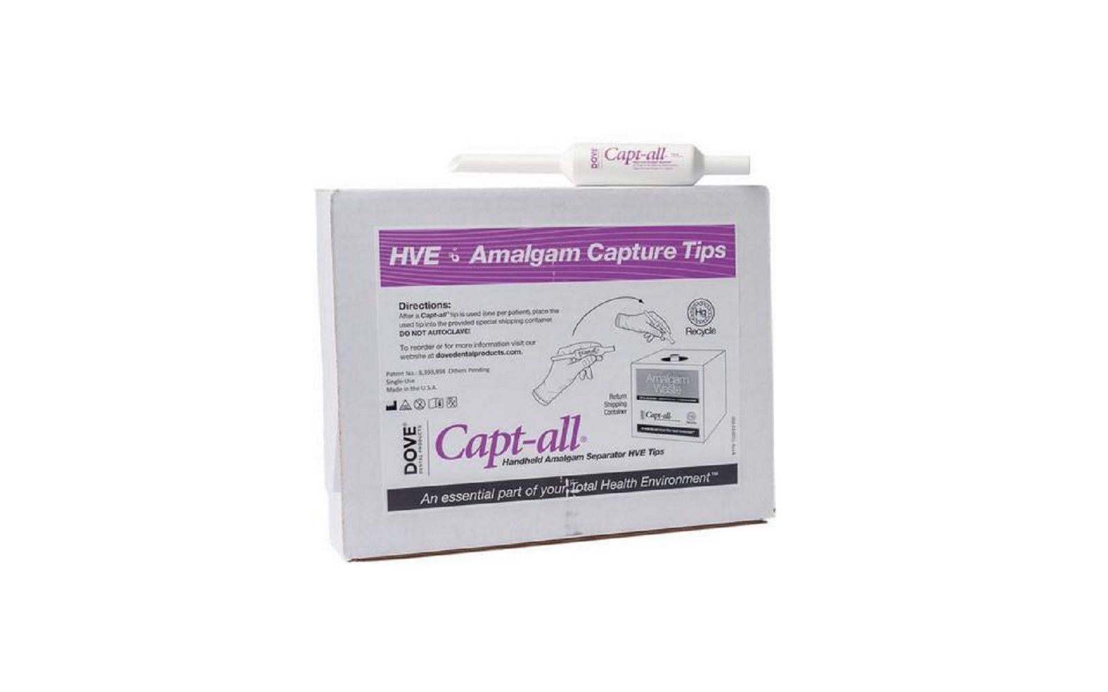 Dove® capt-all® amalgam separator tip refill, 25/pkg