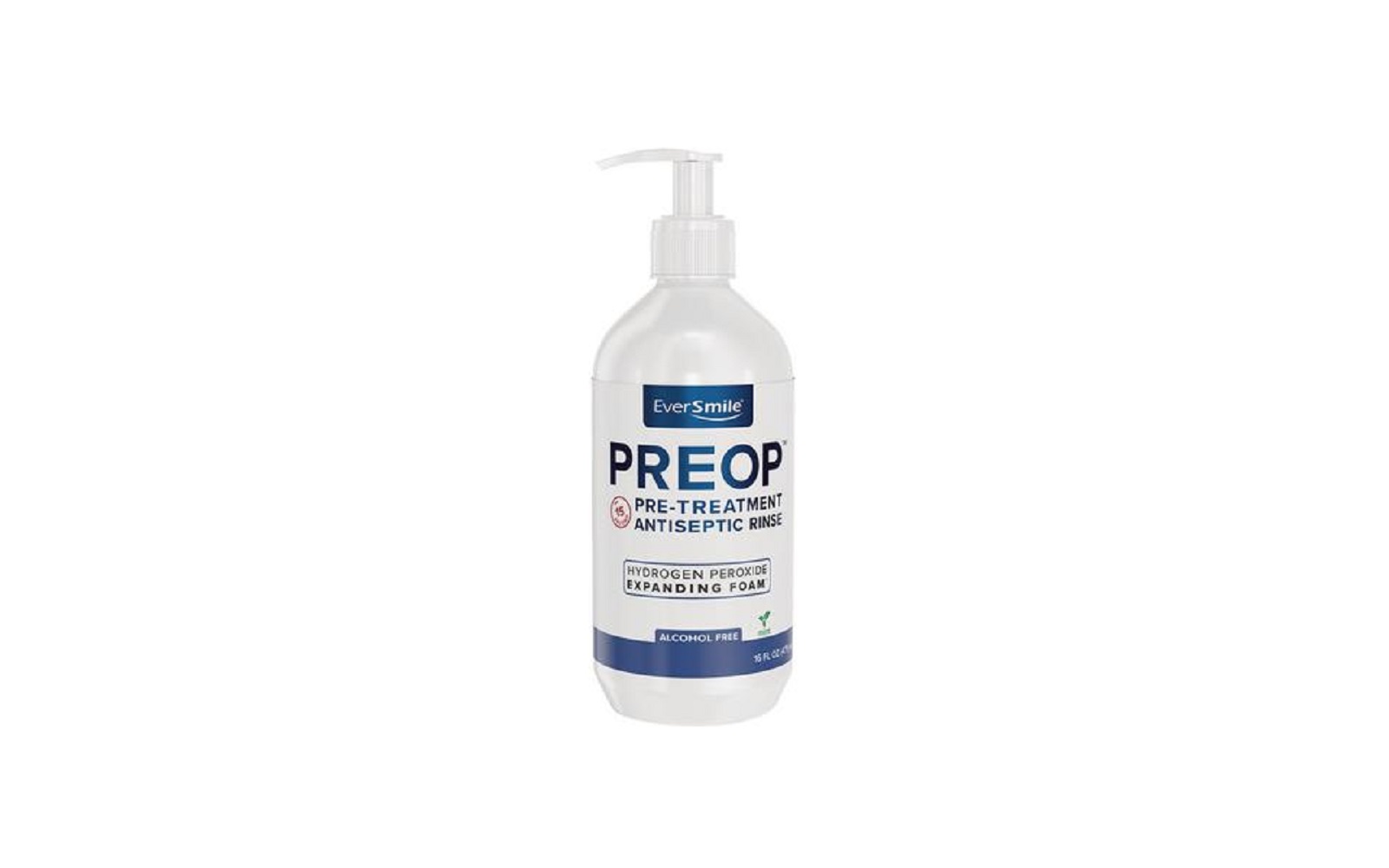 EverSmile® PreOp™ 3.8% Hydrogen Peroxide Pretreatment Rinse – 100 Doses, 16 oz Bottle - Everbrands Inc
