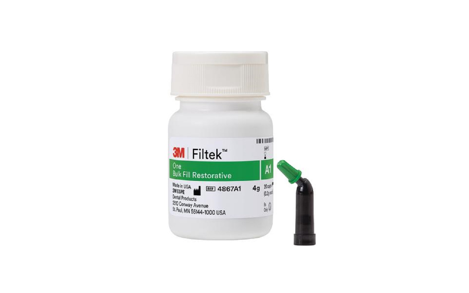 Filtek™ one bulk fill posterior composite restorative capsule refill, 0. 2 g - 3m