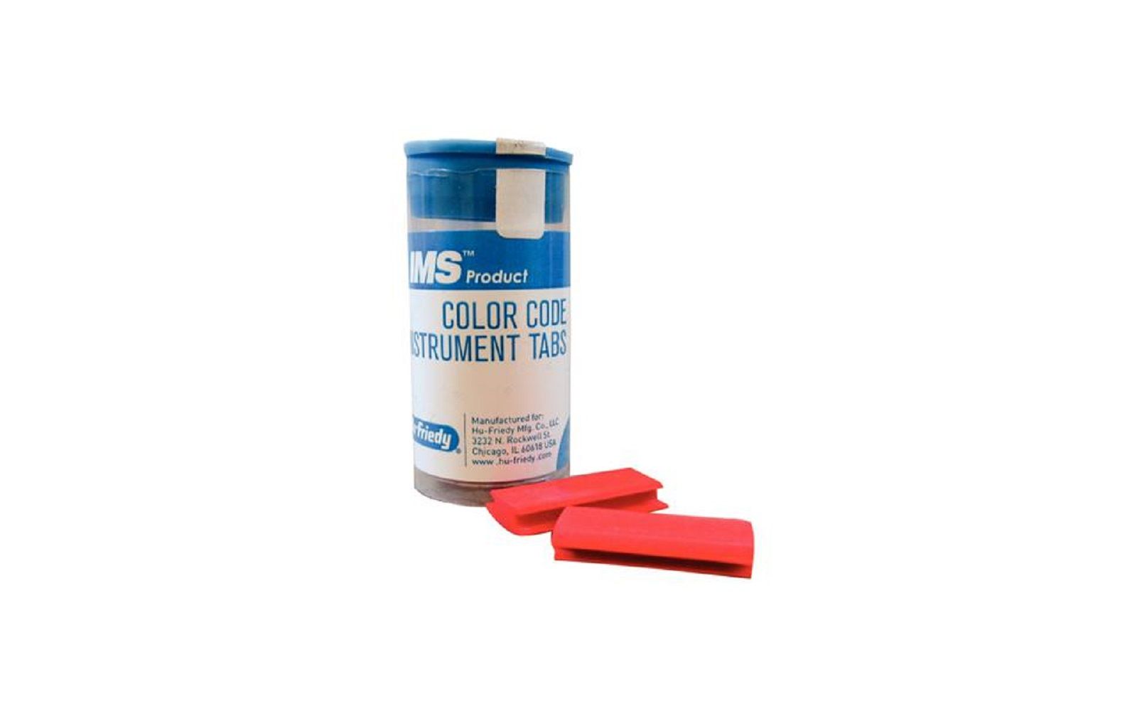Ims® color tabs, 5/pkg - red