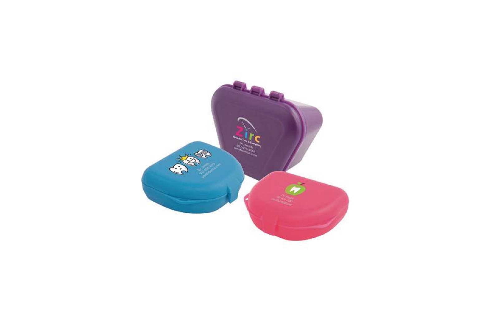 Imprinted Retainer Box – Assorted Colors, 24/Pkg