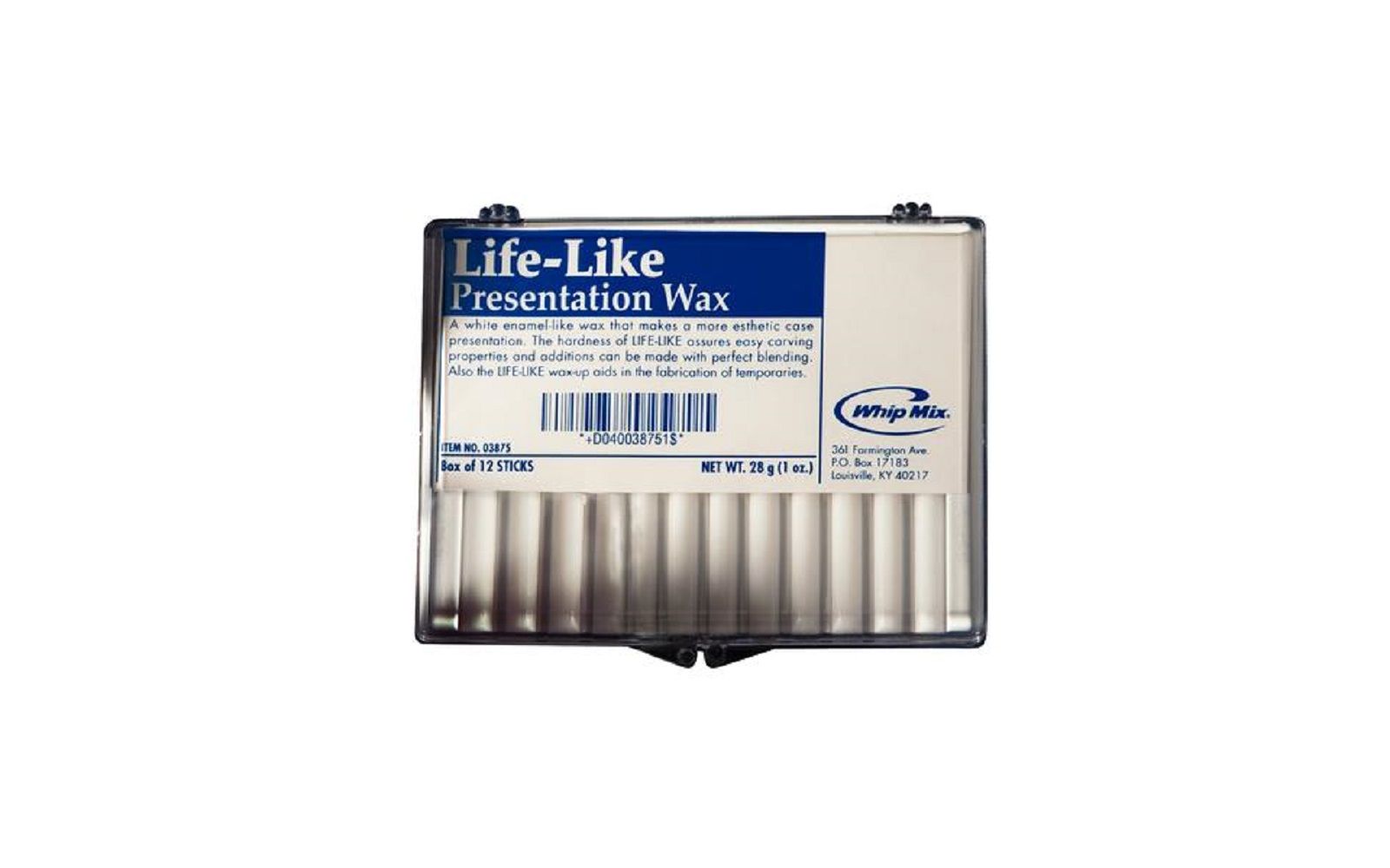 Life-like presentation wax – white - whip-mix corporation