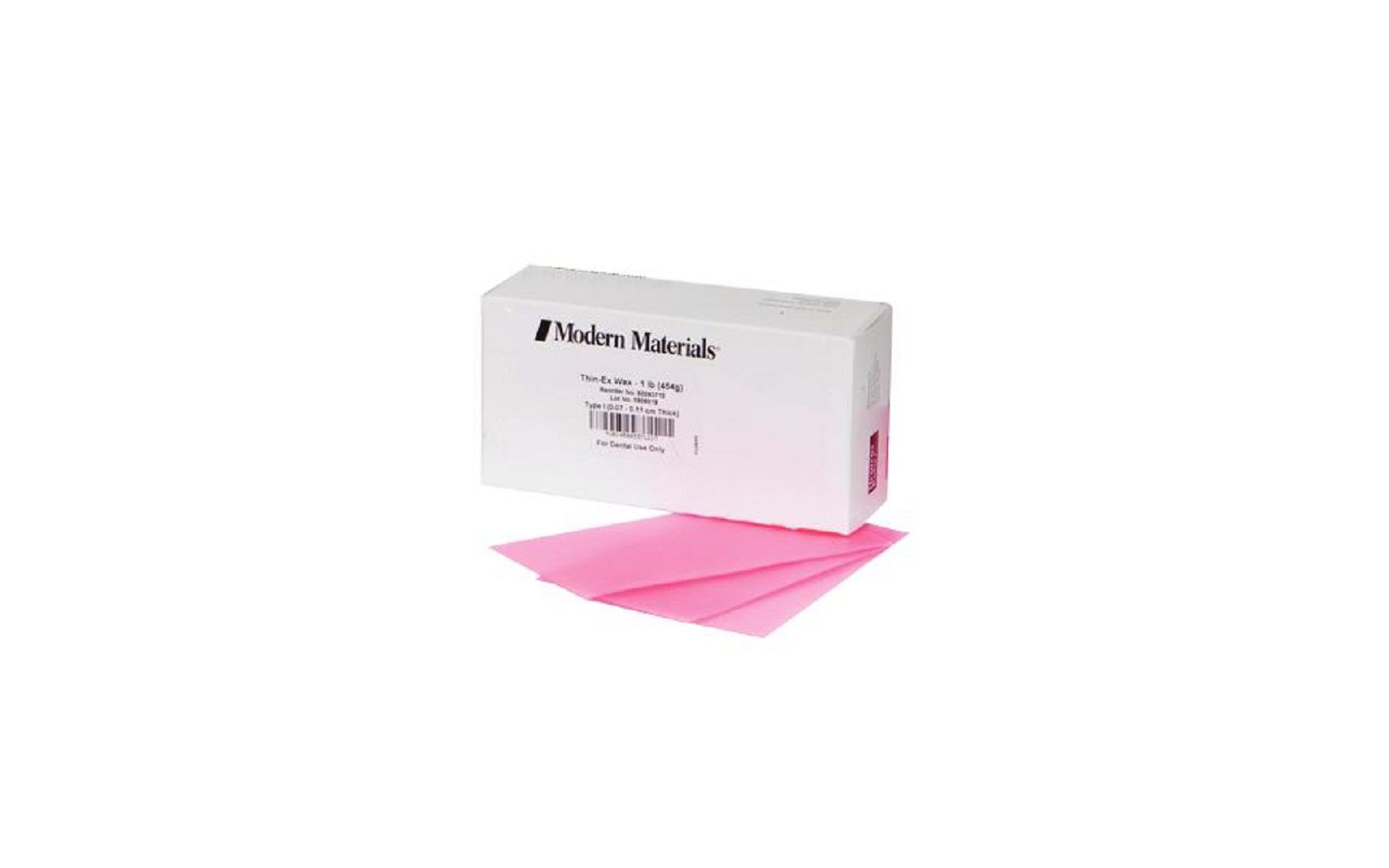 Modern materials® baseplate wax – thin-ex, medium, pink, 1 lb box