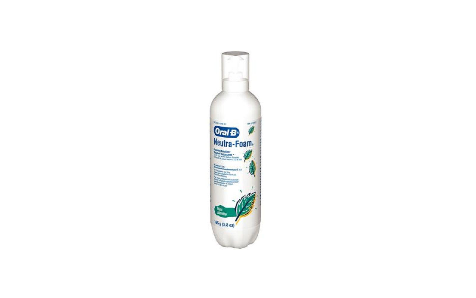 Oral-b® neutra-foam® fluoride foaming solution – mint, 5. 8 oz bottle