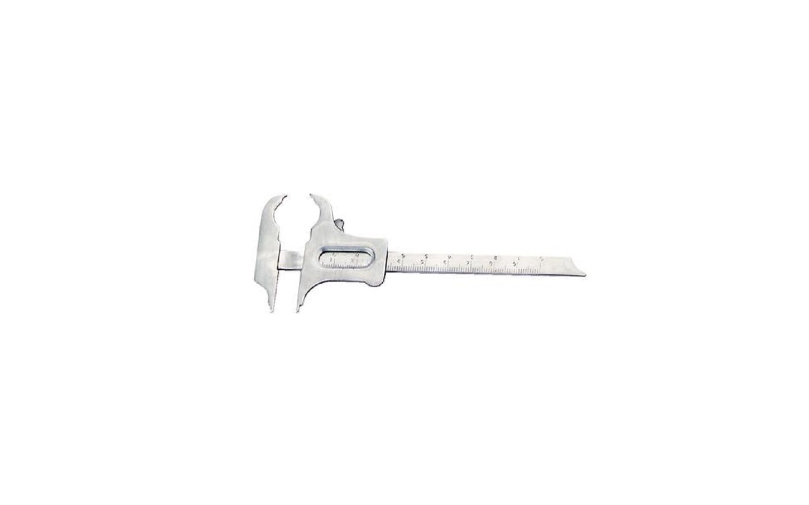 Patterson® boley gauge – stainless steel, locks into place, 6", 1/pkg