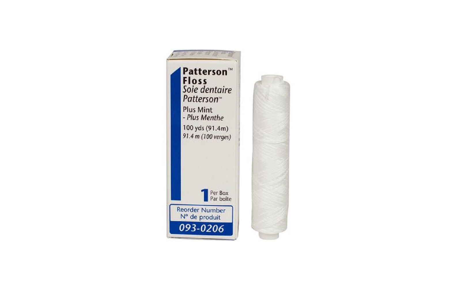 Patterson® floss plus – 100 yd refill spool, mint