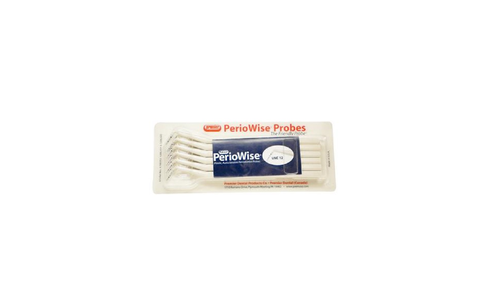 Periowise® periodontal probes – unc 12, single end - 12/pkg