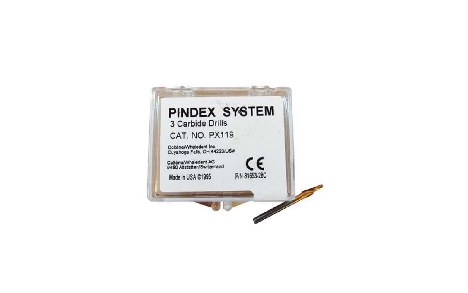 Pindex® accessories – carbide drills, 3/pkg