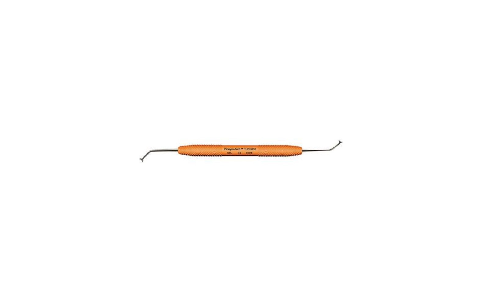 Pineyro arch™ ti instrument – # 2, posterior, orange resin handle, double end