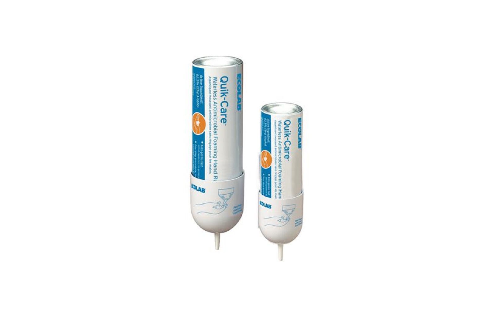 Quik-care™ waterless foam sanitizer holder - 7 oz