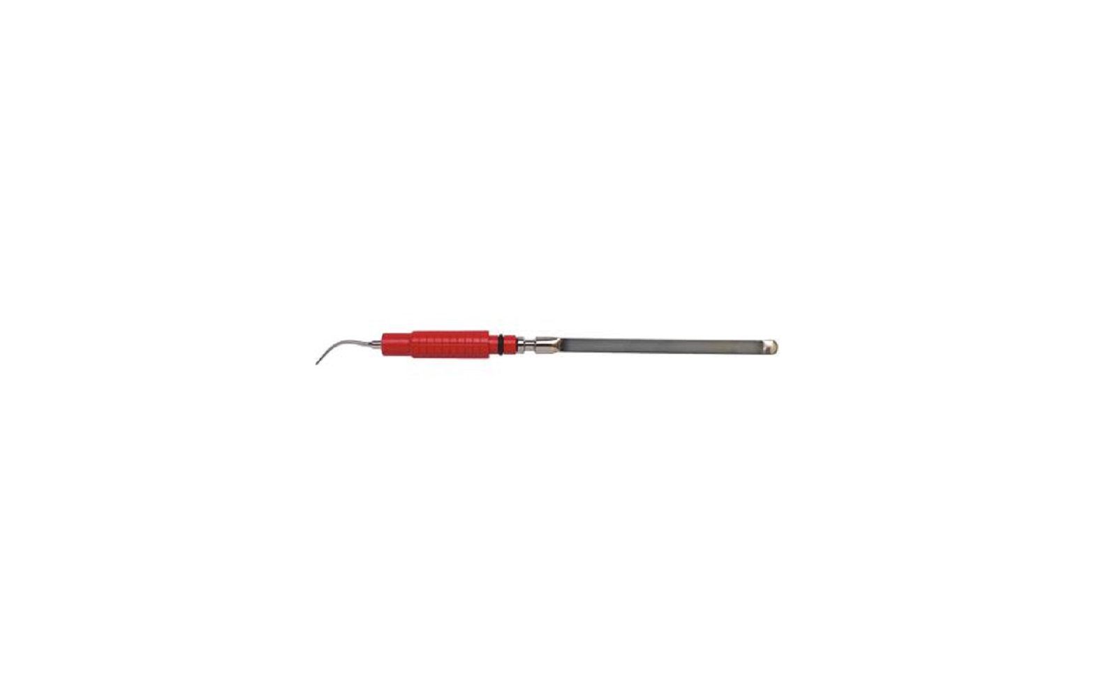 Resin handle ultrasonic scaler inserts - thin-tip 100, 30 khz, red