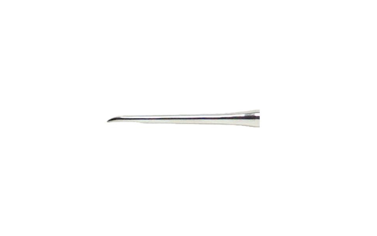 Root tip picks, single end - # 1 heidbrink, single end, straight, serrated