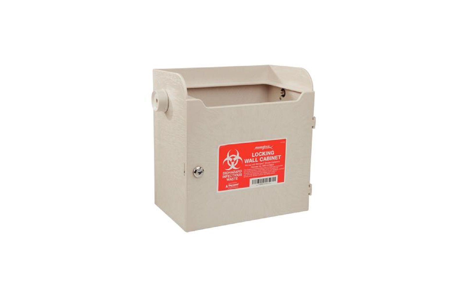 Sharpsafety™ locking wall cabinet for 4 and 8 quart monoject™ sharps container