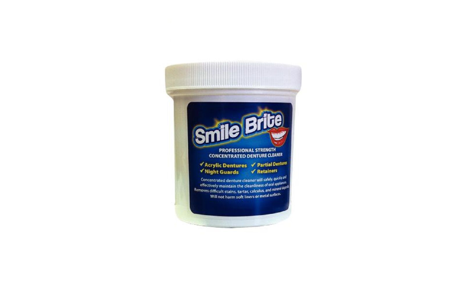 Smile brite denture cleaner, 1 lb jar