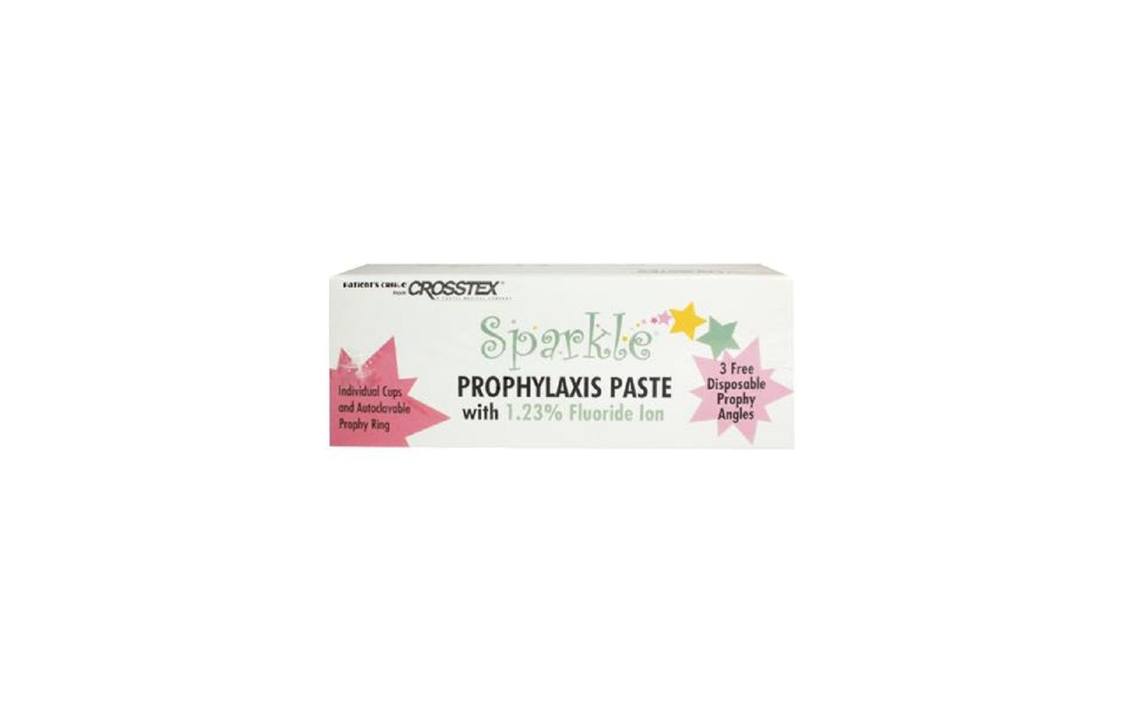 Sparkle™ prophy paste with fluoride – single-use cups, 200/pkg - crosstex international