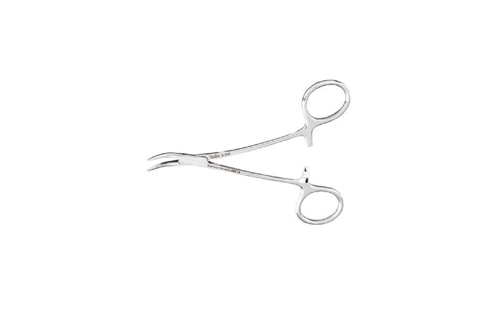 Splinter forceps – peet, 4-3/4", double curve